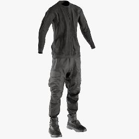 3D model Men's Pants with Pullover and Boots 11